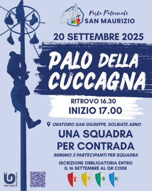 20/9/2025 ore 16:30 palo della cuccagna